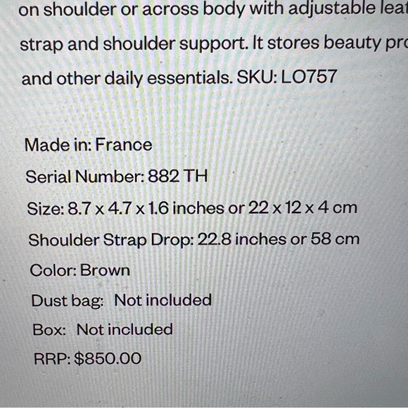 Louis Vuitton MONOGRAM CANVAS POCHETTE MARLY BANDOULIERE - Picture 6 of 9